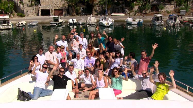 Young Meditators on Ramadani yacht